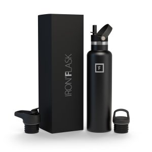 IRON FLASK Wide Mouth Vacuum Insulated Stainless Steel Sports Water Bottle with Lids, [Size], [Color]